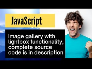 responsive image gallery and lightbox in pure JavaScript without any library or plugin.
