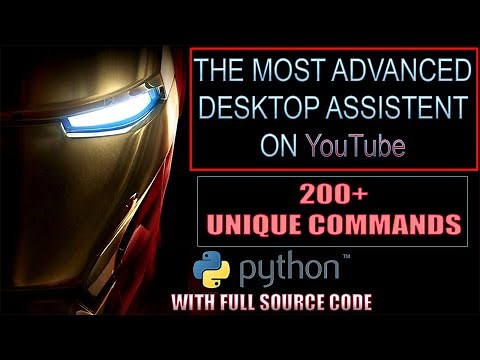 The Most Advanced Iron Man JARVIS AI Desktop Voice Assistant | Python Tutorial | How to Make Jarvis