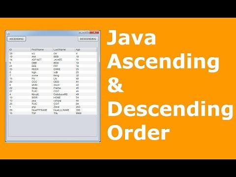 Java And MySQL - How To Sort JTable Data Using Java NetBeans [ with source code ]