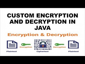 Encryption And Decryption In Java