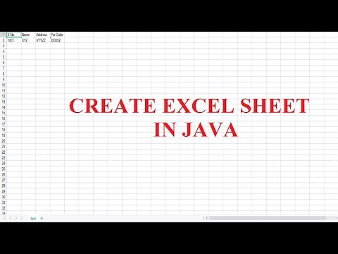 How to Create Excel Sheet in Java | Create Excel Sheet