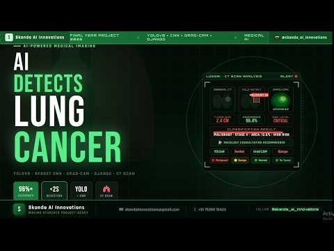 Lung Cancer Detection Using YOLOv8 + CNN + Grad-CAM 😯💥| Python| Final Year Project 2026