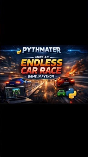 "How to make a Car Runner Game in Python 🔥"