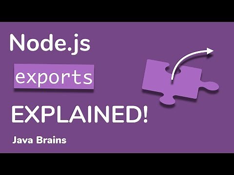 Module exports in Node.js explained - Node.js Basics [09] - Java Brains