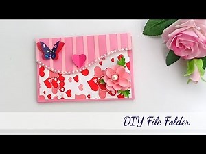 How to make File Folder\\\\DIY File Folder craft idea