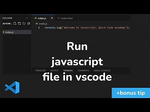 how to run javascript in visual studio code | How To Run JavaScript locally on your computer