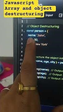 What is Destructuring in JavaScript? | Explained with Examples #javascript #coding #frontendcourse