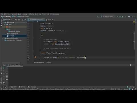 Using Scanner to Read a File in Java