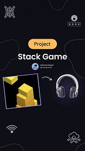 Animated Stack Game using HTML CSS JS 👾☠️ Crazy Next Level Game of Block Stacks 🤠😰 💬 Comment “Game" for source code [for my followers] !! FOLLOW US TO LEARN CODING !! Follow for more @coding.stella 💙 Tags Your Friends 😉 Don’t forget Like ♥️ and share 💬 Save for future references 📖 If you found this content useful, please tap the ♥️ icon and give me a follow. I would greatly appreciate it. Also, if you have any feedback, questions or concerns, let me know in the comments section 💬. Thank