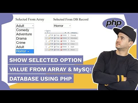 SHOW SELECTED OPTION VALUE FROM ARRAY & MySQL DATABASE USING PHP
