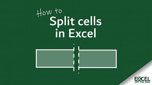 How to split cells in Excel: 4 simple ways