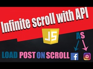 Infinite Scrolling with JavaScript using API