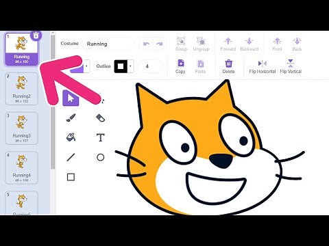 How to create custom animations in Scratch