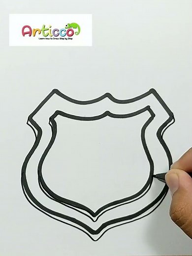 DRAWING POLICE BADGE