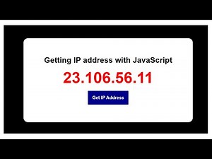 How to get the client IP address with Javascript | JavaScript Project | CoderRishad