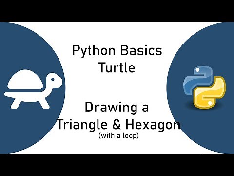 Python Turtle Basics - Drawing a Triangle and Hexagon with Loops
