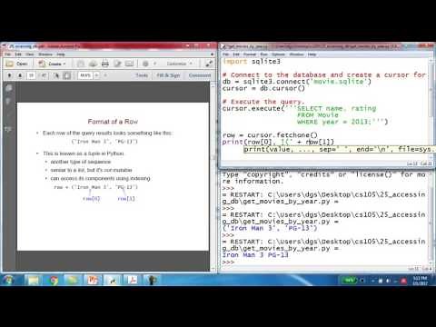 Accessing a Database from Python