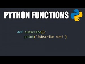 Python Functions - The Basics!