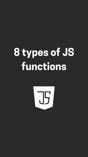 8 Types of JavaScript Functions You MUST Know! 🚀 | Coding Tips 💻 Master JavaScript with these 8 essential function types! 🧩 From arrow functions to IIFEs, this quick guide will level up your coding skills. 💡 Perfect for beginners and pros alike! Watch now and save for later. 📌 #JavaScript #Coding #WebDevelopment #LearnToCode #TechTips #TikTokCoding