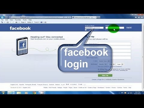 Facebook Login - Sign in, Sign up & Log in - How to log into facebook facebook