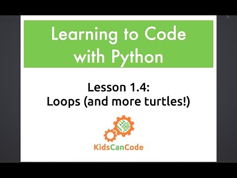 Learning to Code with Python: Lesson 1.4 - Loops (and more turtles!)