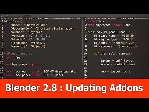 Blender 2.8 Updating Addon Python Scripts