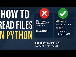 Read Files in Python (The Right Way) using vs code