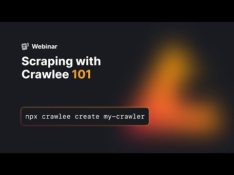 Scraping with Crawlee 101: Learn how to create scrapers in JavaScript and TypeScript