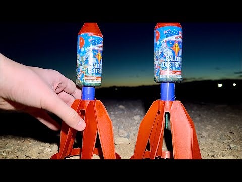 TESTING FIREWORK ROCKETS IN THE DESERT