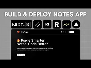 Build & Deploy a Notes App | Next.js 15, React, Shadcn, Better Auth | Full Course 2025