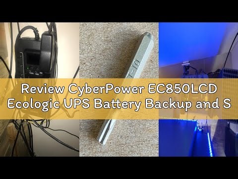 Review CyberPower EC850LCD Ecologic UPS Battery Backup and Surge Protector, 850VA/510W, 12 Outlets,