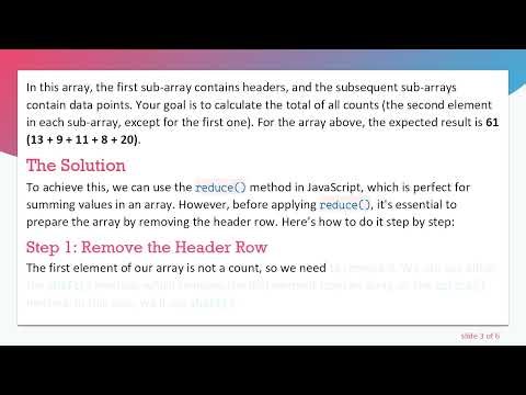 How to Count Values Inside a Nested Array in JavaScript