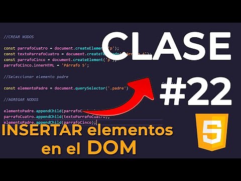 ⭐ [JS] 22 APRENDE a USAR createElement() appendChild() append() 📚 Curso JAVASCRIPT