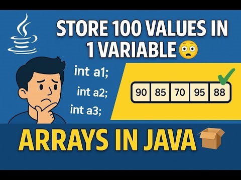 Store 100 Values in One Variable 😳 | Arrays in Java Explained 📦 (Hinglish Tutorial)