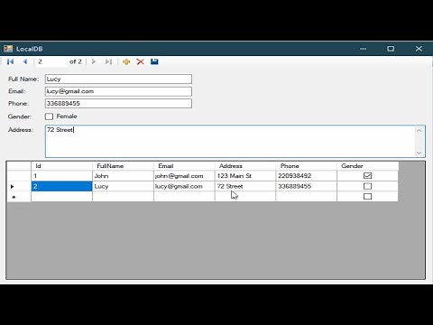 C# Tutorial - How to Connect and Use Local Database in Visual Studio 2019 | FoxLearn