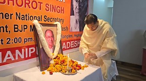 Paid heartfelt floral tributes to Ex-MLA, Former National Secretary and State President of BJP Manipur, Shri Meinam Bhorot Singh ji at the party office. His unwavering dedication, visionary leadership, and lifelong service to the organisation and the people will always be remembered and continue to inspire generations. 🙏 Bharatiya Janata Party (BJP) | Th. Biswajit Singh