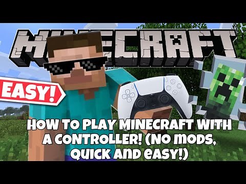 How to play MINECRAFT Java edition with CONTROLLER without any mods. In UNDER five minutes! (2024)