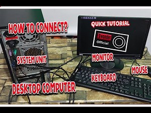 HOW to SETUP a DESKTOP COMPUTER.(TAGALOG) Paano mag Set Up ng Computer.