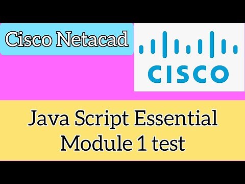 Cisco Netacad Java Script Essintial (JSE) Modul 1 Test 100% score # module|| CISCO