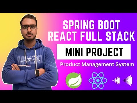 Java Spring Boot & React Full Stack Project | Product Management Spring Boot React Mini Project