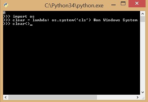 [Simple Steps] How to Clear Python Shell Interpreter Console Screen?