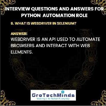 Ace your next Automation Testing interview with these must-know Python + Selenium questions #SDET