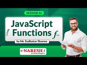Javascript Functions Session-1 By Mr. Sudhakar Sharma | NareshIT