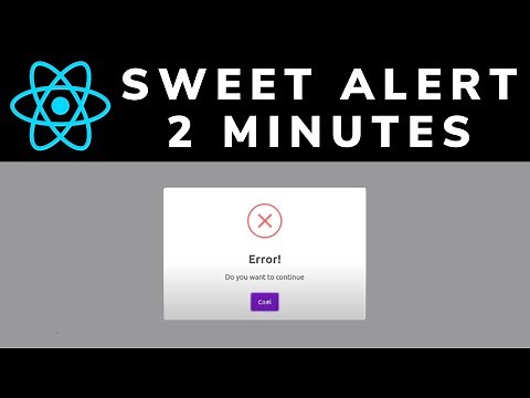 How To Use Sweet Alert In React JS Tutorial (Easy Method)
