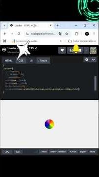 🌈 Cómo crear un #loader animado con #HTML y #CSS #webdesign #maths #programming #webdevelopment