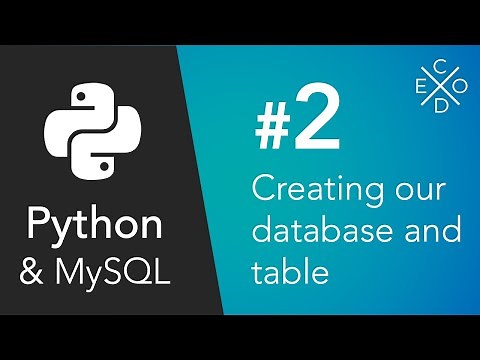 Python and MySQL - Creating our Database and Table