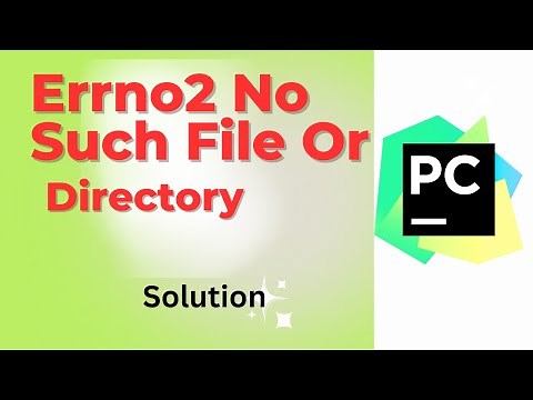 How to solve "[Errno2]: No such file or directory" Python error in Pycharm code editor
