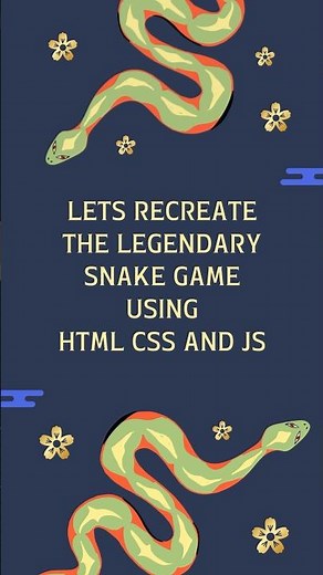 How to Make a Snake Game Using HTML, CSS & JS – Step by Step Tutorial! #javascriptforkids #htmlcss