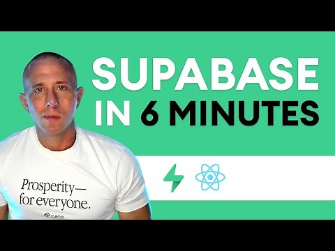 Supabase in 6 Minutes - Building a Full Stack App with Supabase and React