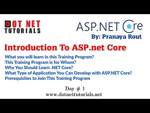 Introduction To ASP.NET Core Tutorials | ASP.NET Core Online Training
